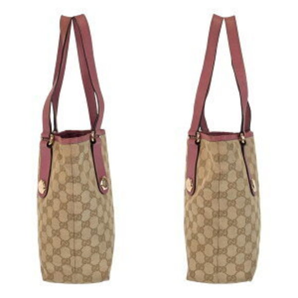 GUCCI beige pink GG Tote Bag - Picture 6 of 9